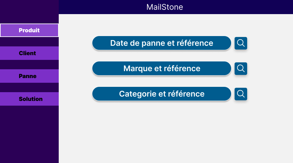 mailstone home screen